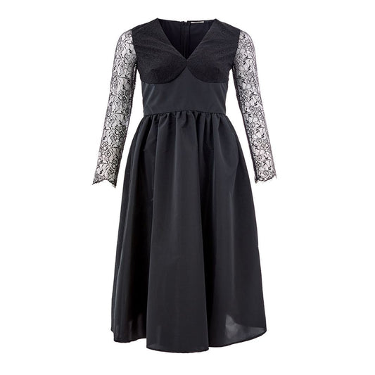 Lardini Black Polyester Cocktail Women's Dress