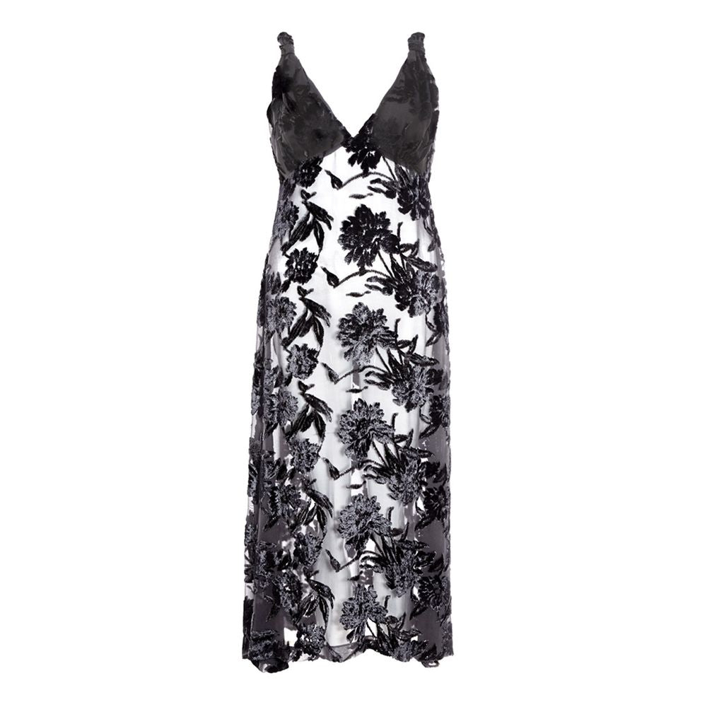 Lardini Black Viscose Cocktail Women's Dress