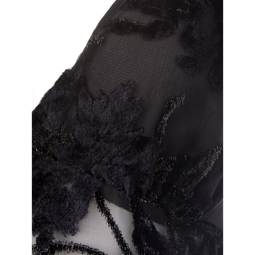 Lardini Black Viscose Cocktail Women's Dress