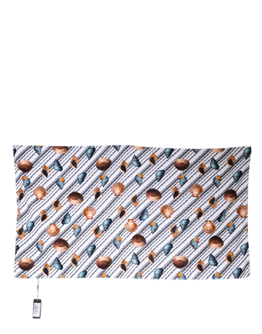 Dolce & Gabbana Multicolor Stripes Seashells Beach Women's Towel