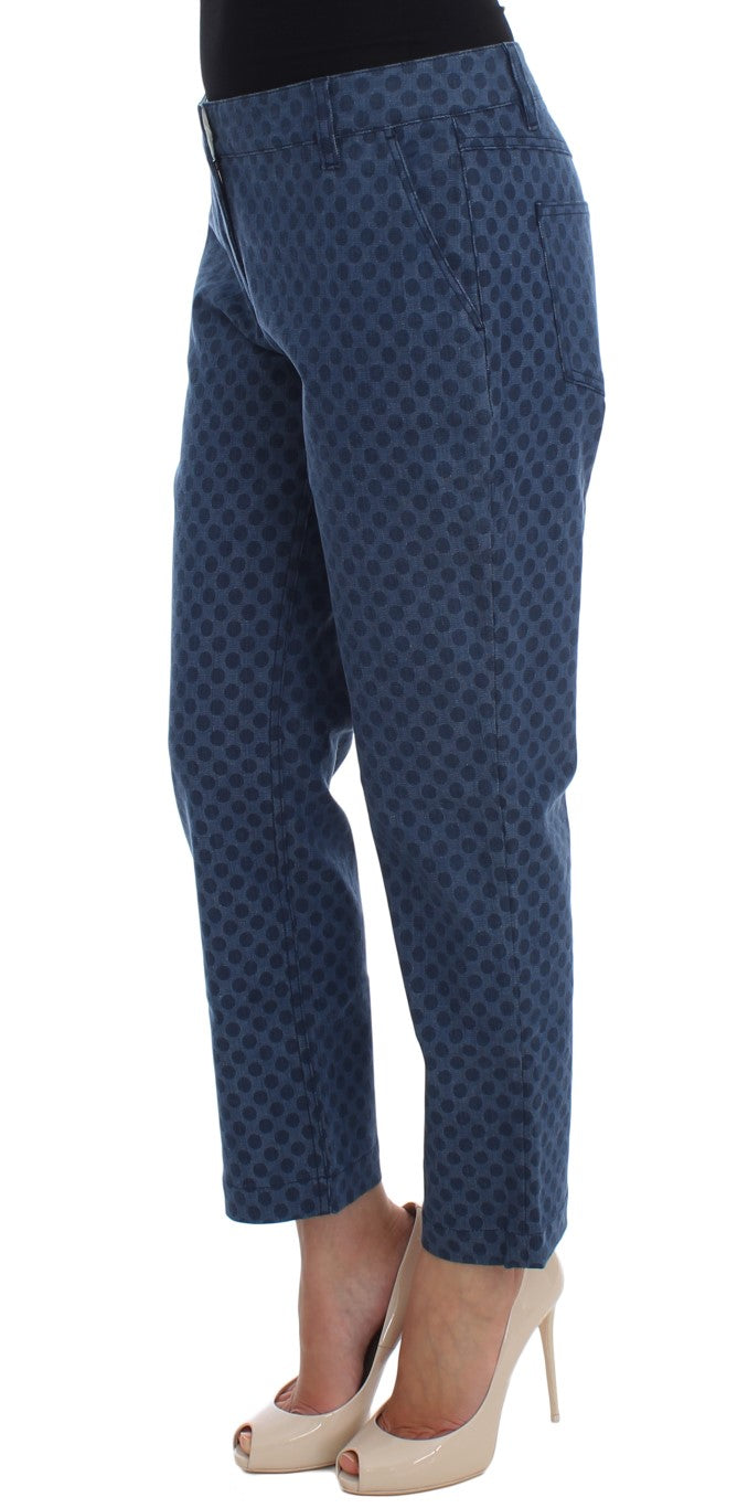 Dolce & Gabbana Polka Dotted Stretch Capri Women's Jeans