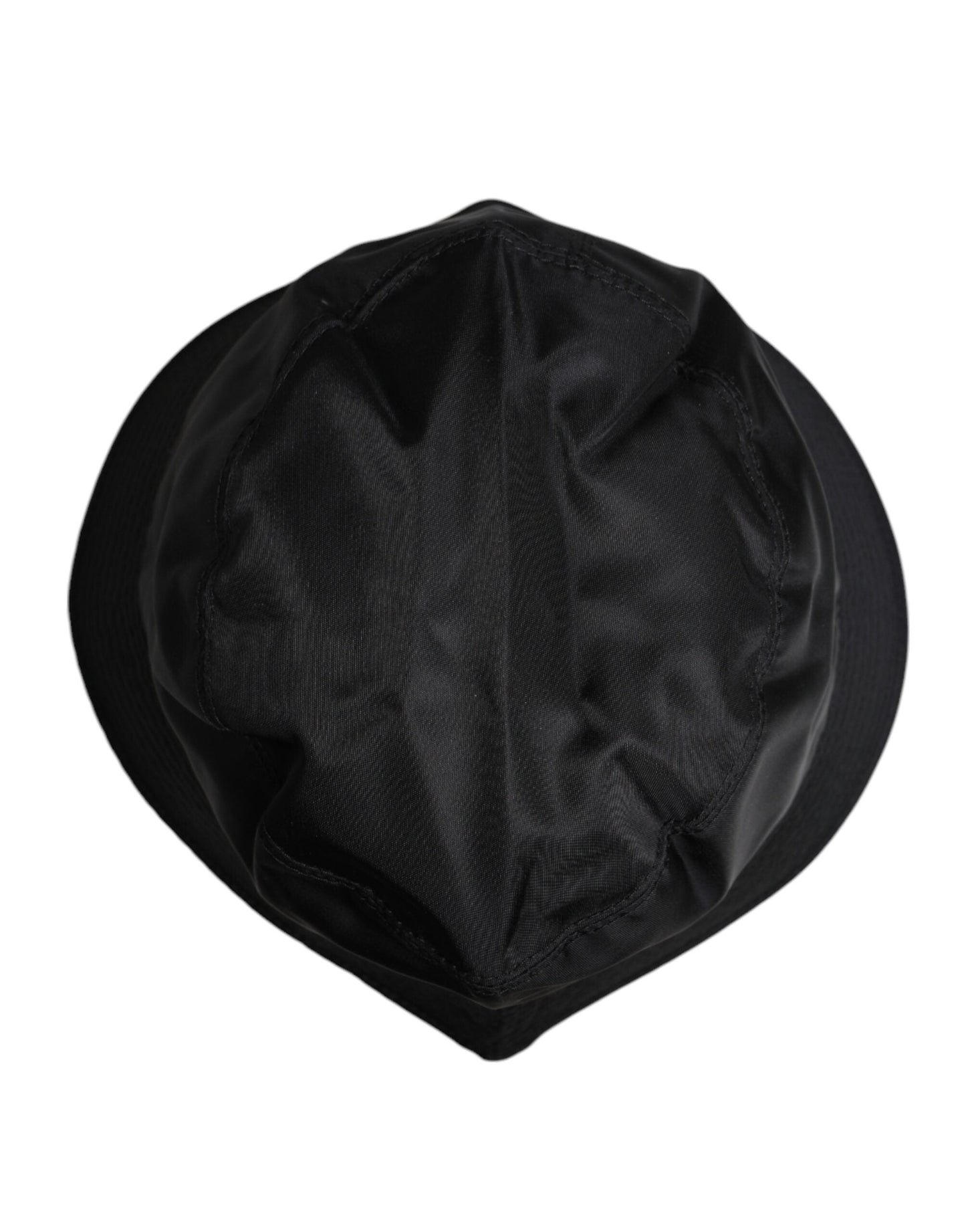 Dolce & Gabbana Black Cotton Wide Brim Bucket Men's Hat