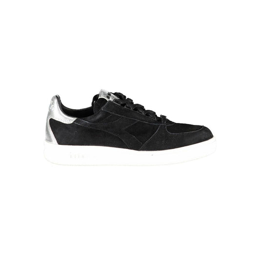 Diadora Black Leather Women Women's Sneaker