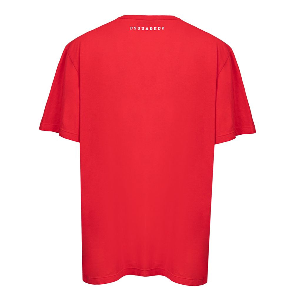 Dsquared�� Red Cotton Men's T-Shirt