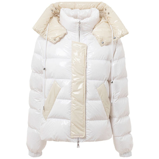 Add White Polyamide Women's Coat