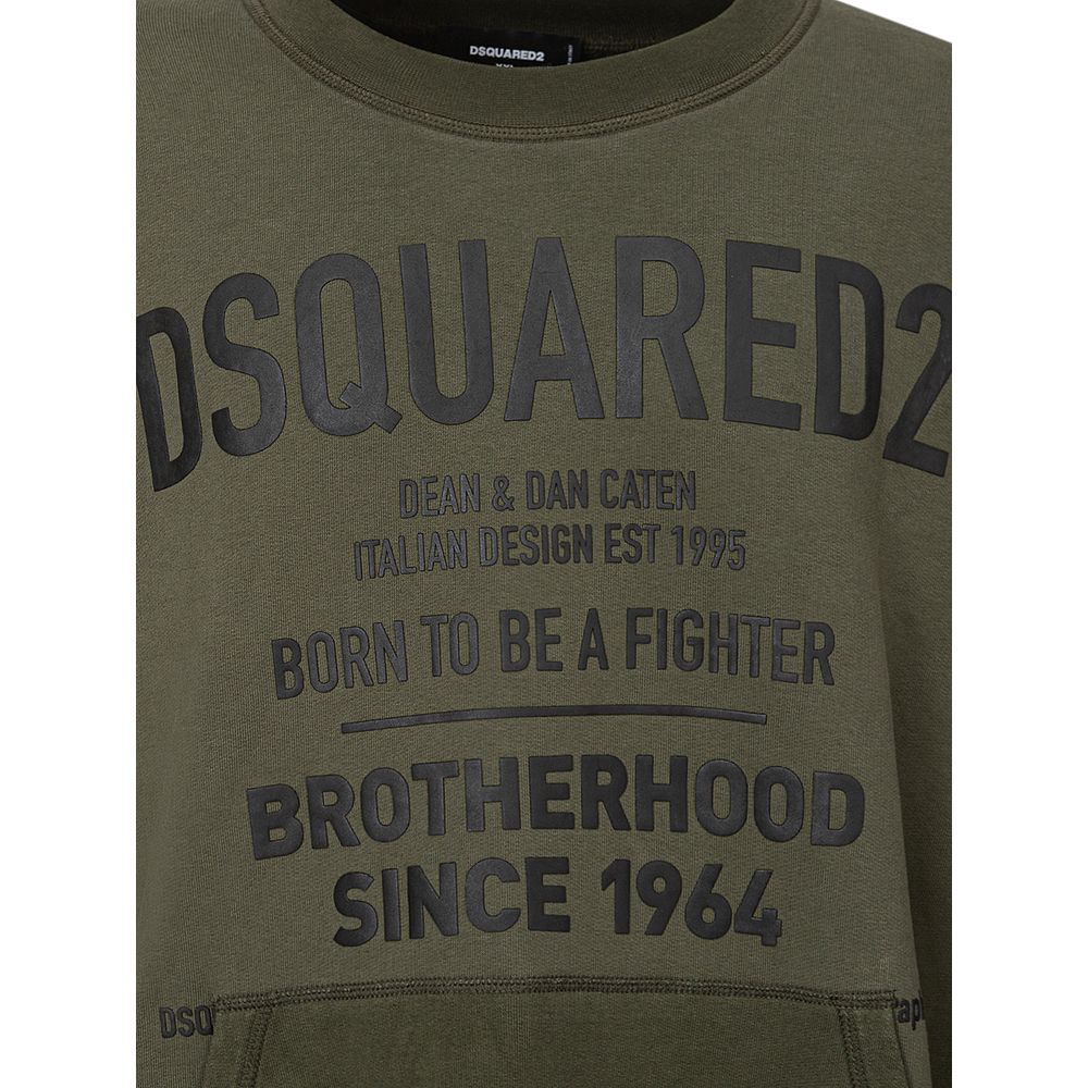 Dsquared�� Green Cotton Men's Sweatshirt