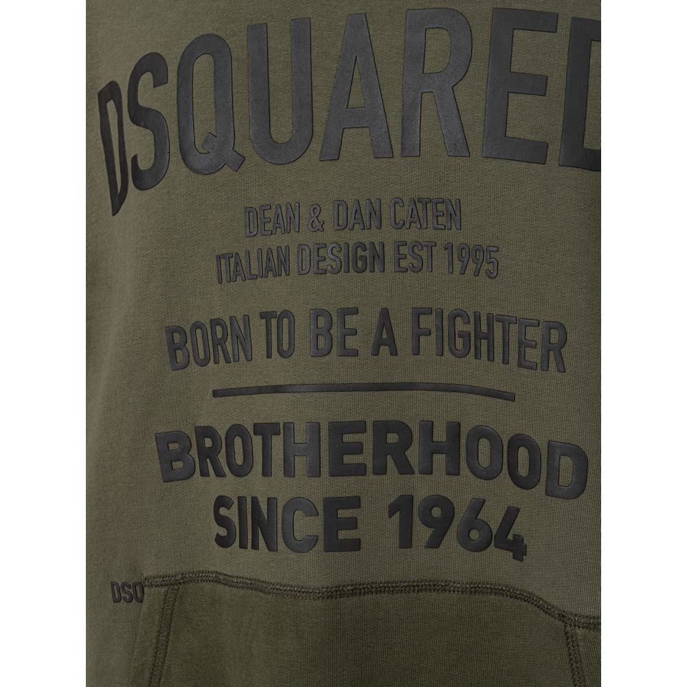 Dsquared�� Green Cotton Men's Sweatshirt