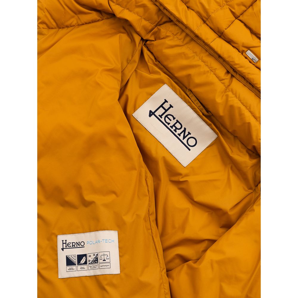 Herno Yellow Polyamide Women's Coat