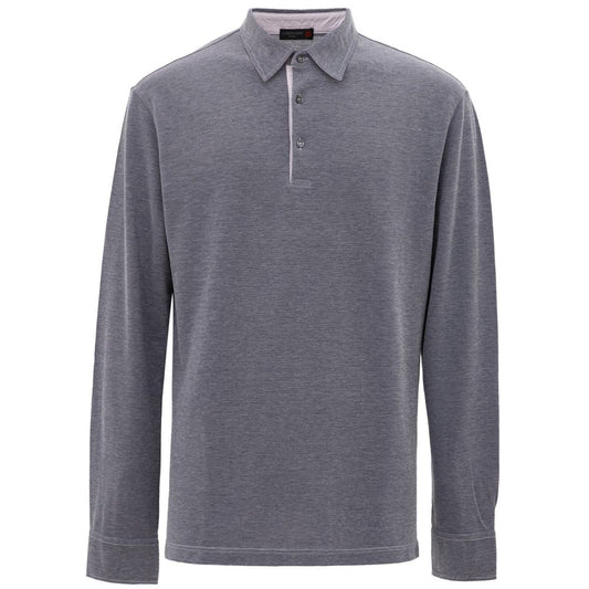 Corneliani Blue Cotton Polo Men's Shirt