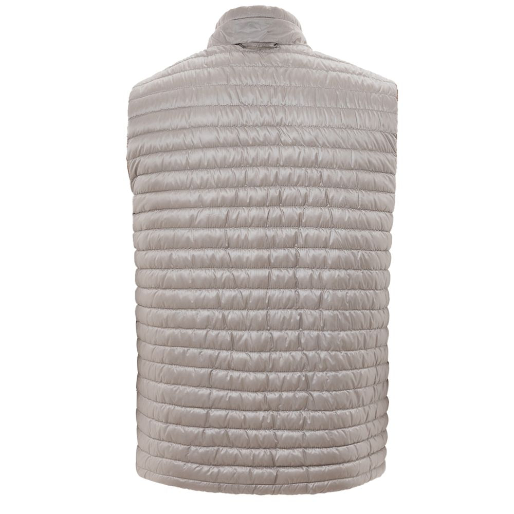 Herno Brown Polyamide Sleveless Men's Jacket