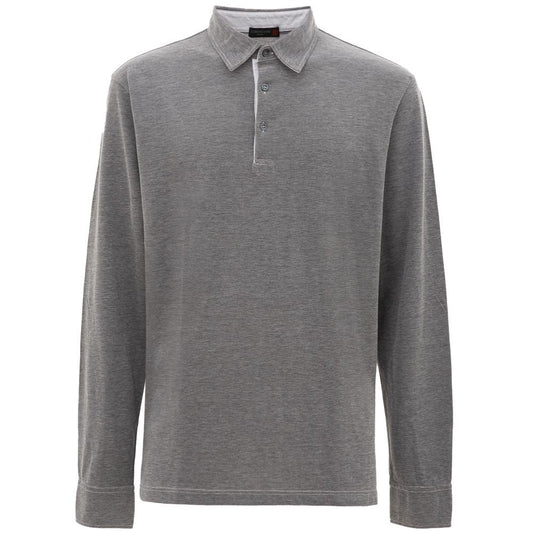 Corneliani Gray Cotton Polo Men's Shirt