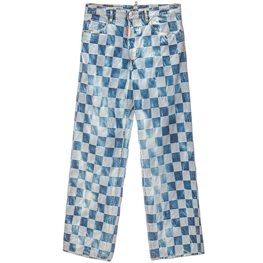 Dsquared�� Blue Cotton Relaxed Fit Women's Jeans