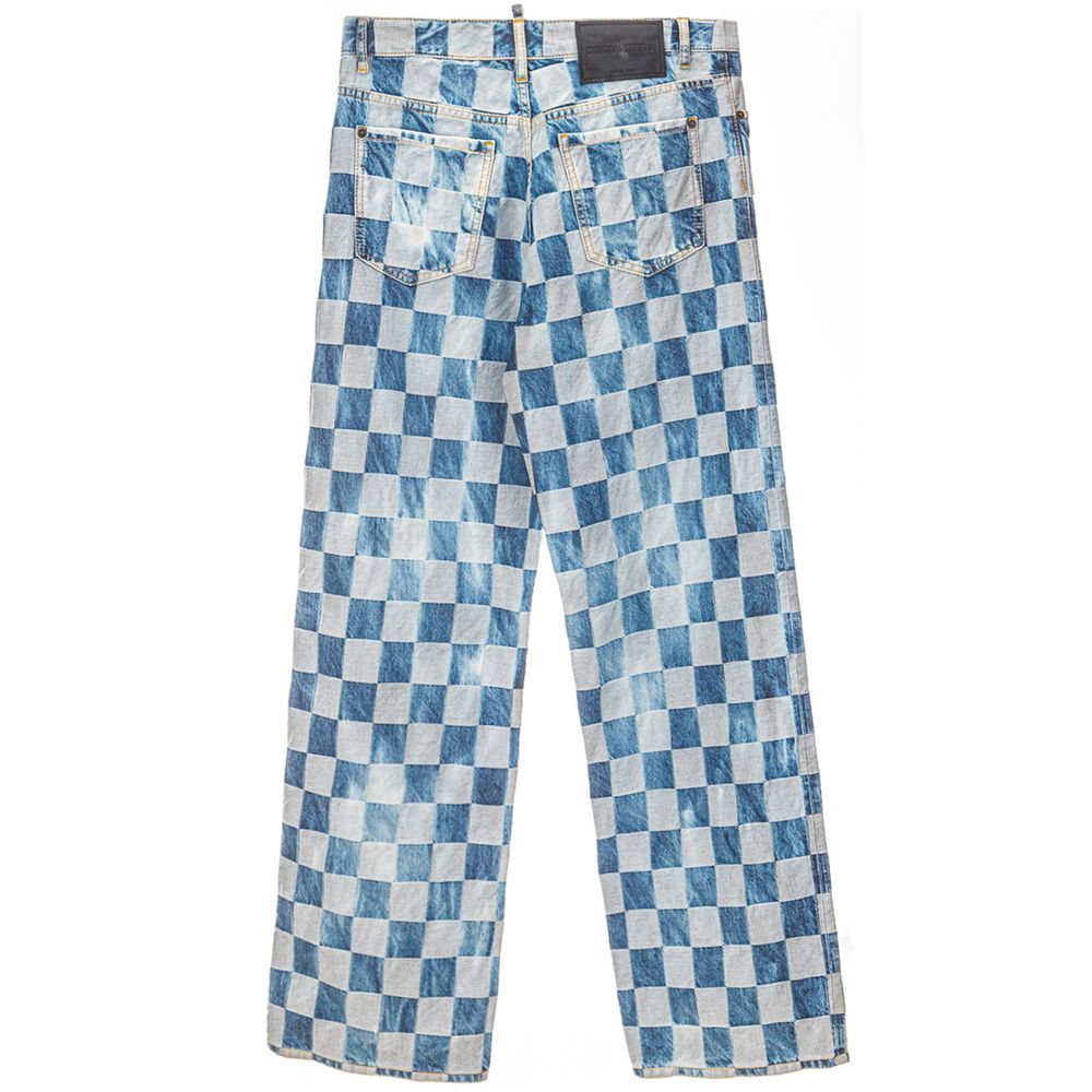 Dsquared�� Blue Cotton Relaxed Fit Women's Jeans