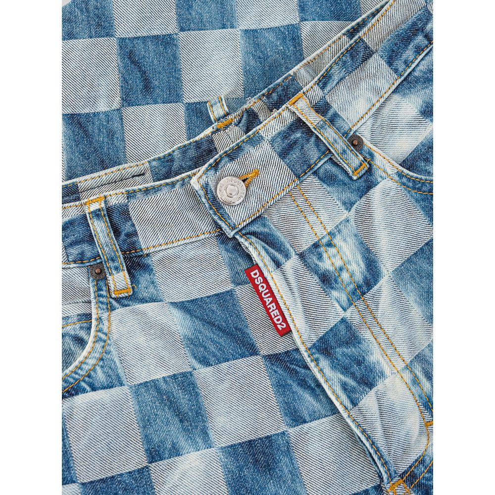 Dsquared�� Blue Cotton Relaxed Fit Women's Jeans