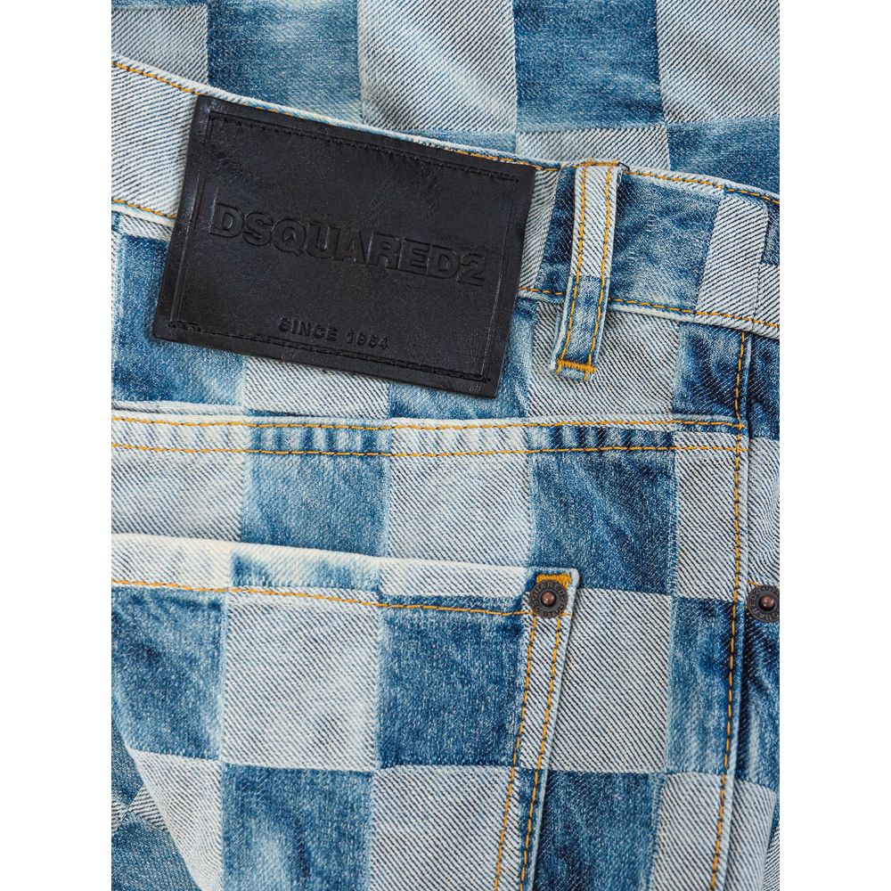 Dsquared�� Blue Cotton Relaxed Fit Women's Jeans
