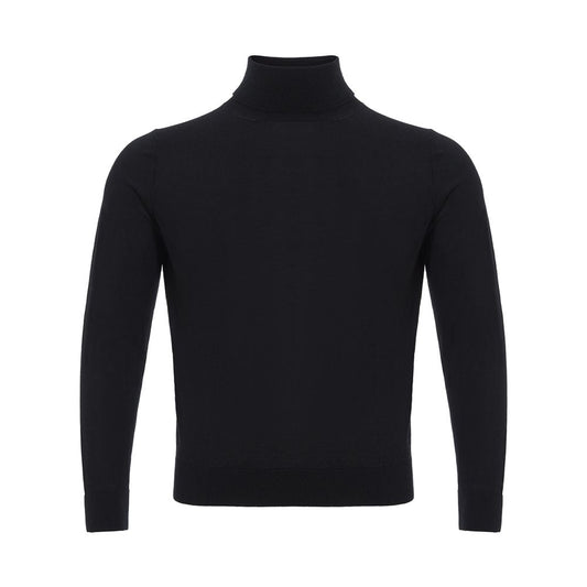 Colombo Black Cashmere Men's Turtleneck