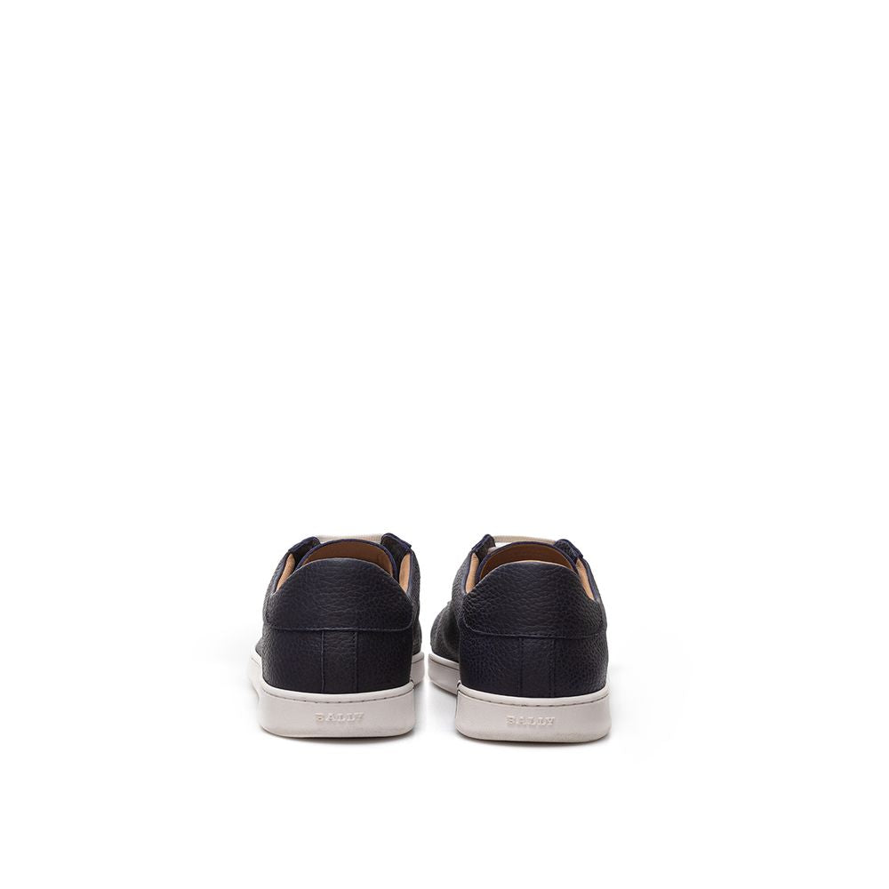 Bally Blue Leather Low Top Men's Sneakers