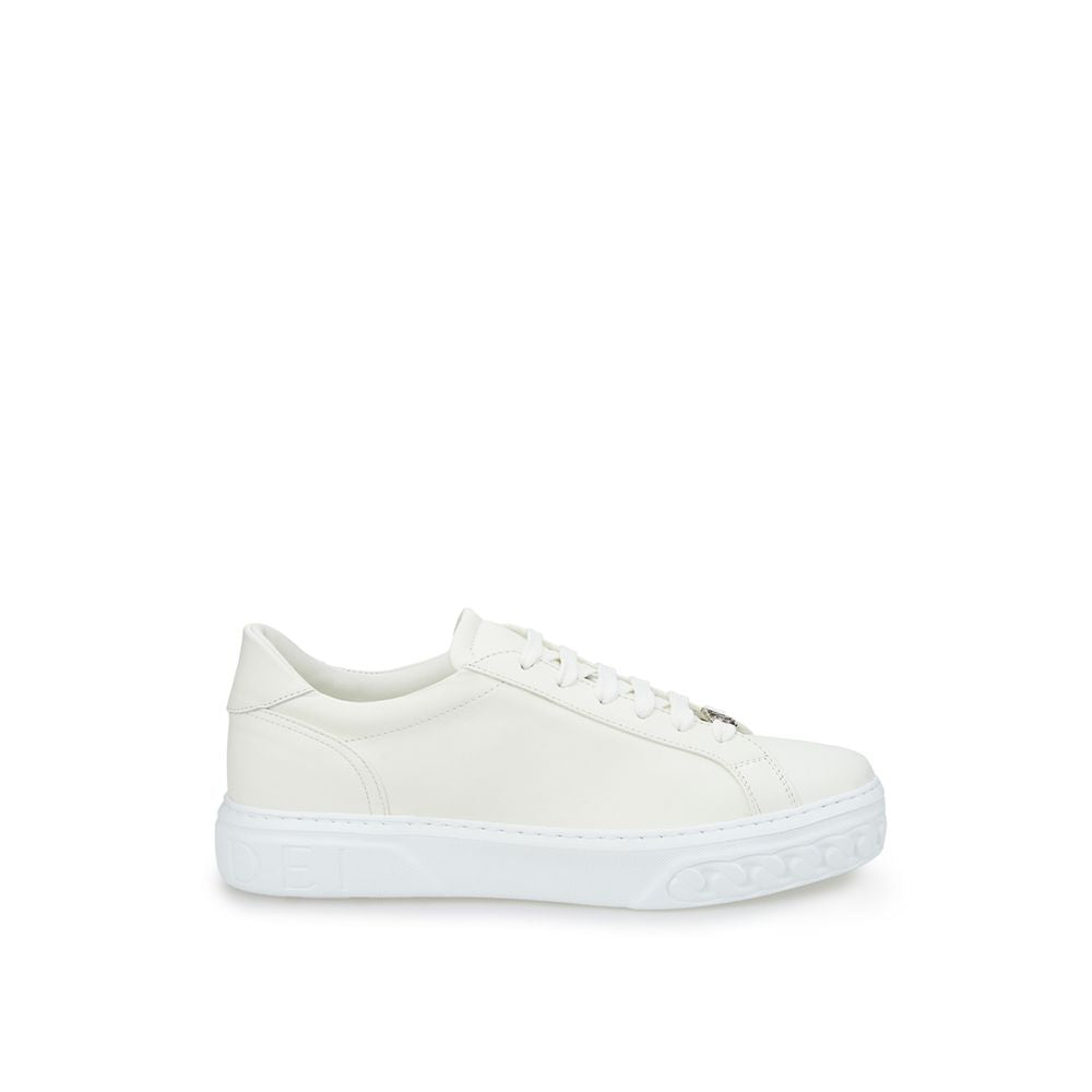 Casadei White Leather Athletic Women's Sneakers
