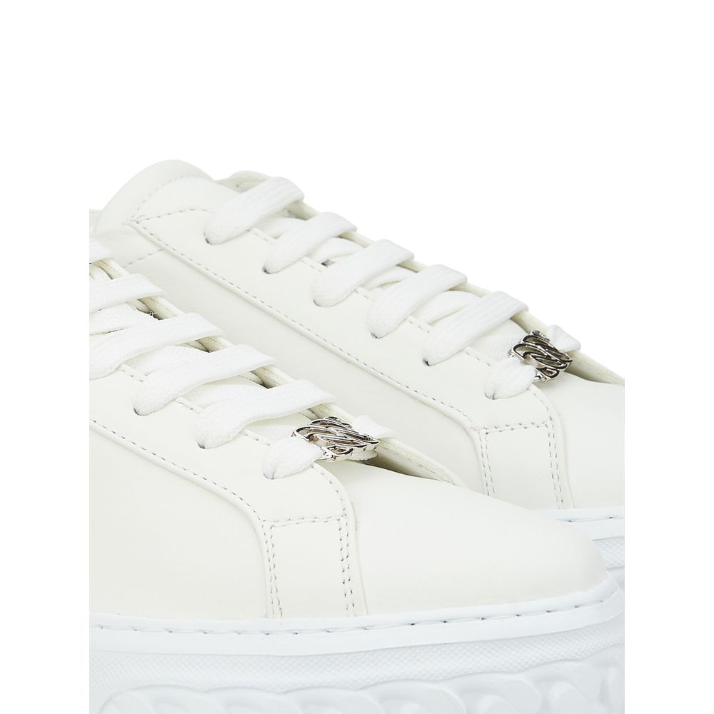 Casadei White Leather Athletic Women's Sneakers