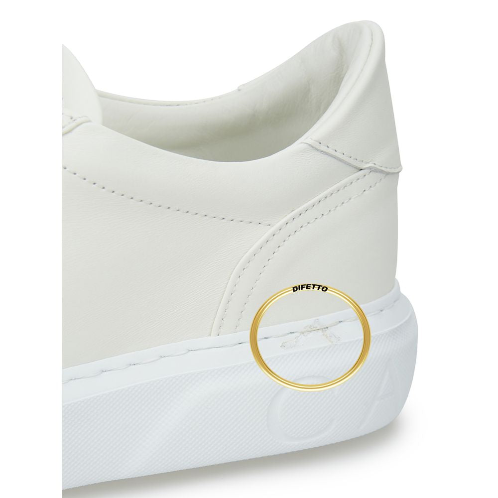 Casadei White Leather Athletic Women's Sneakers