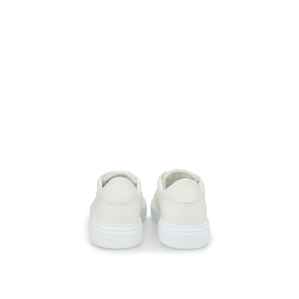 Casadei White Leather Athletic Women's Sneakers