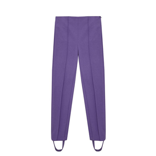 Lardini Purple Viscose Athletic Women's Pants