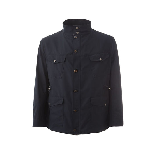 Lardini Blue Wool Men's Coat