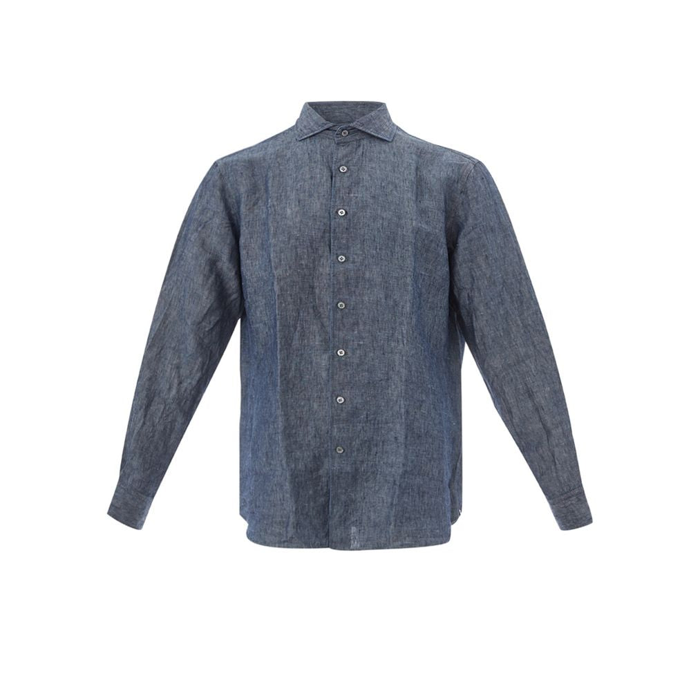Lardini Blue Denim Men's Shirt