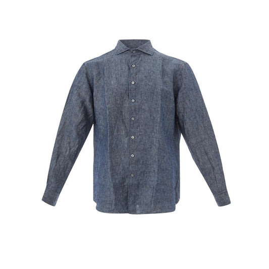 Lardini Blue Denim Men's Shirt