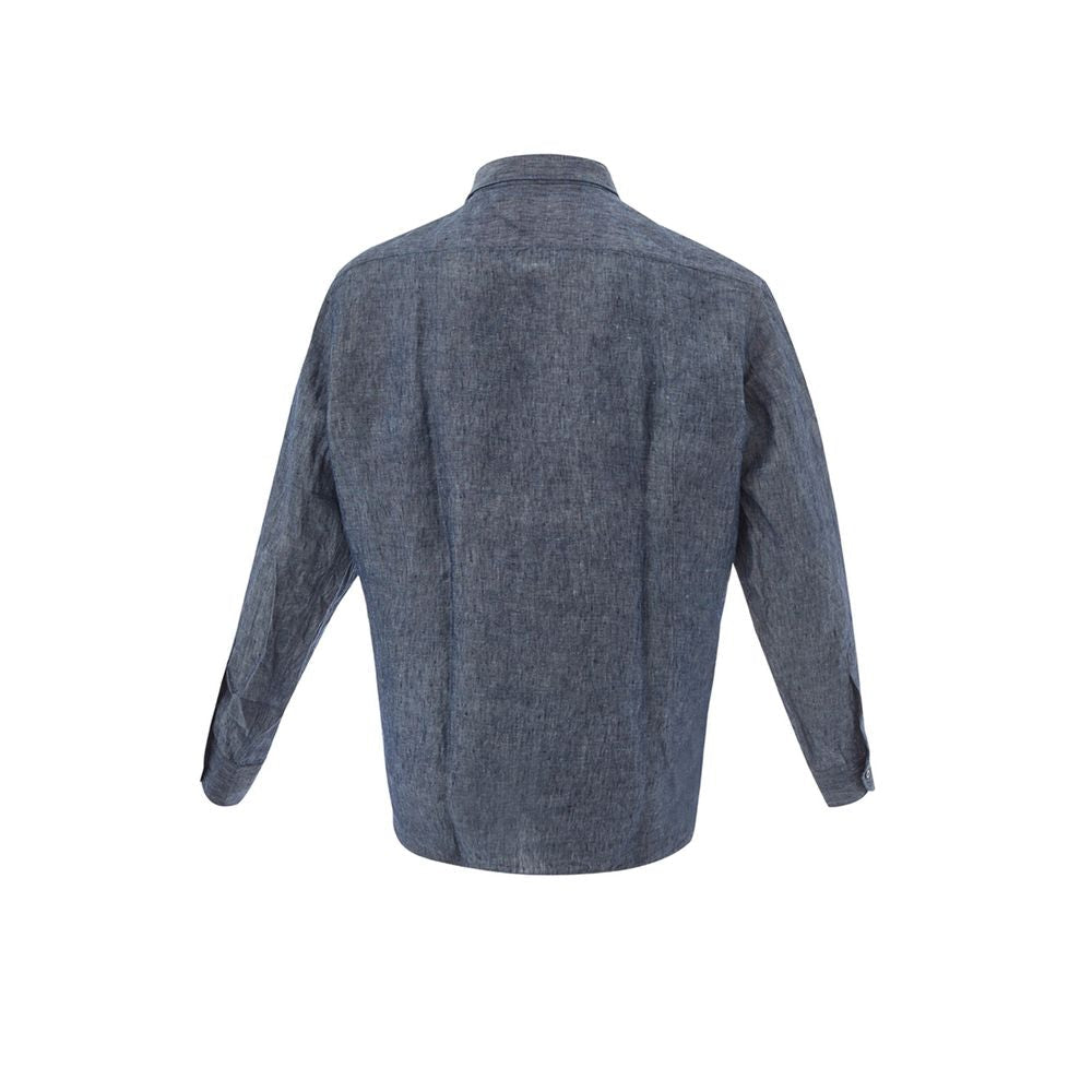Lardini Blue Denim Men's Shirt