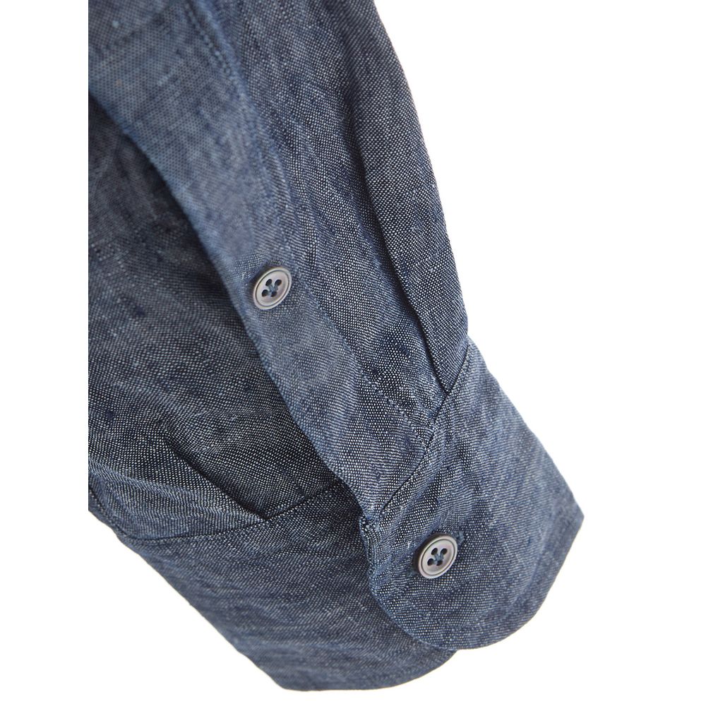 Lardini Blue Denim Men's Shirt