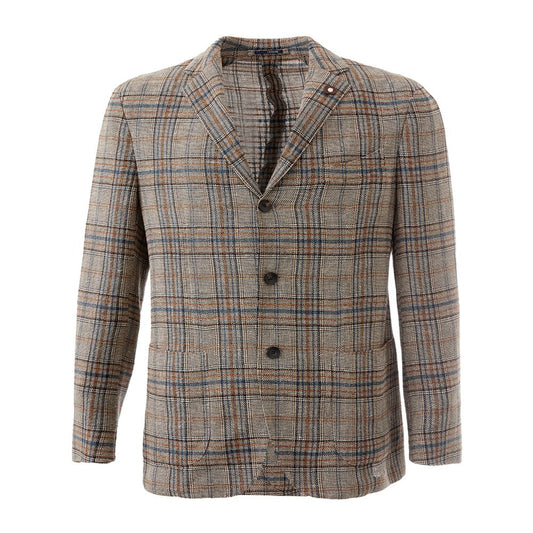 Lardini Multicolor Linen Men's Blazer