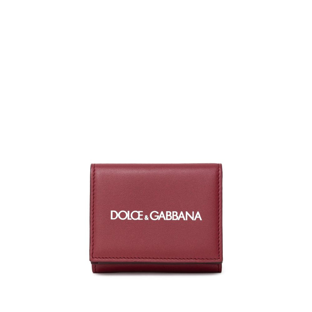 Dolce & Gabbana Red Calfskin Men's Wallet
