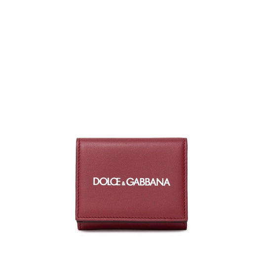 Dolce & Gabbana Red Calfskin Men's Wallet