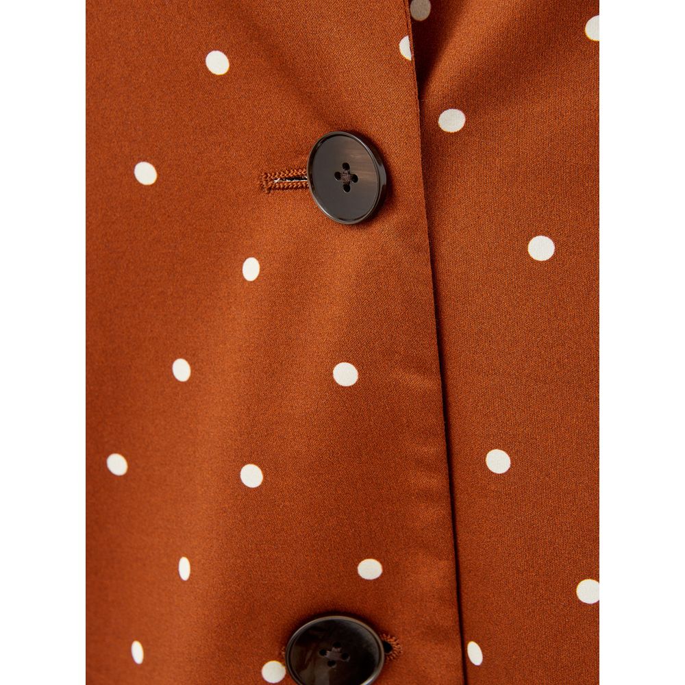 Lardini Brown Cotton Trench Women's Coat