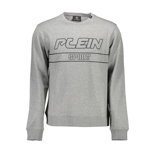 Plein Sport Grigio Cotton Men Men's Sweatshirt