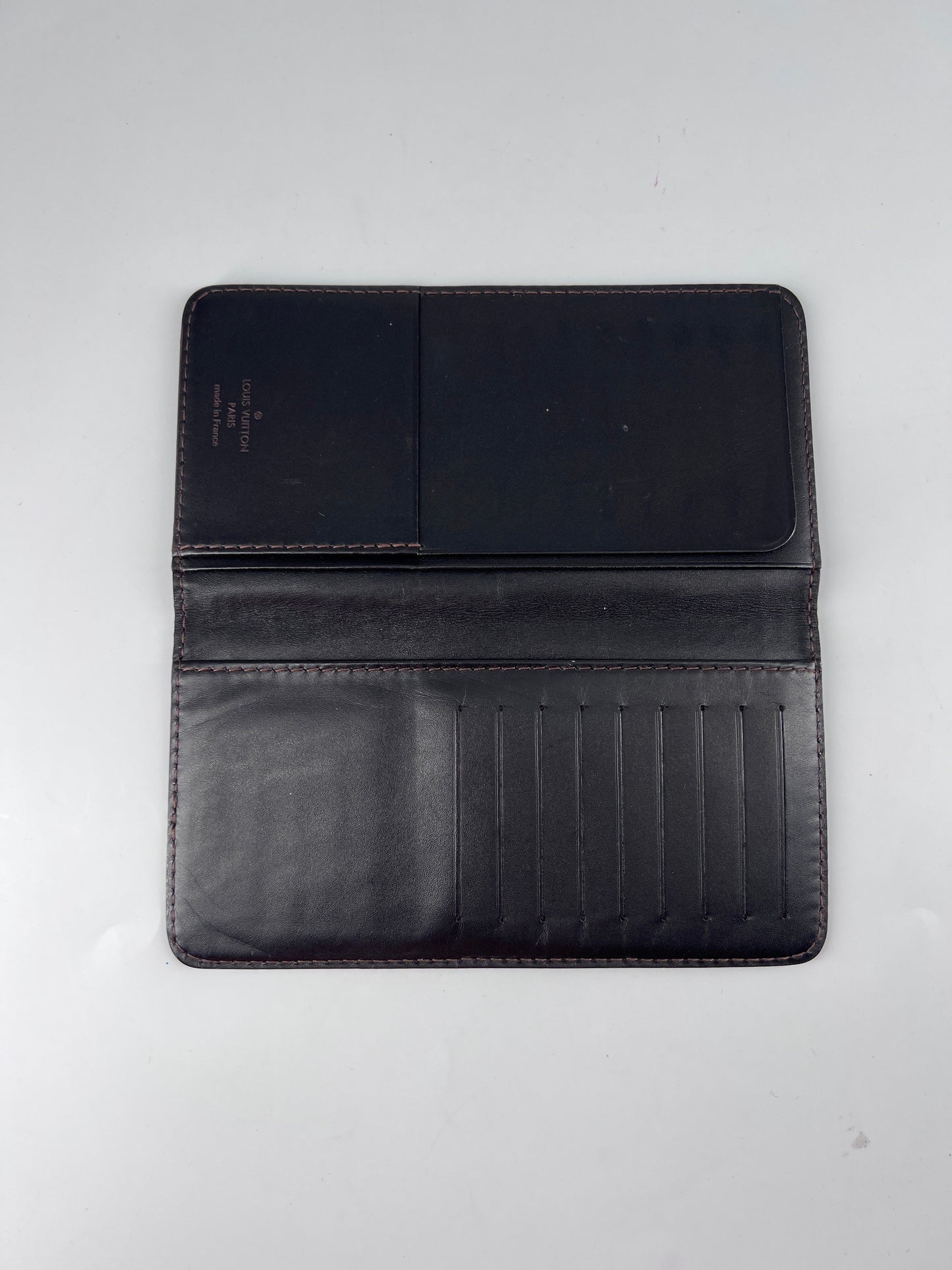 Louis Vuitton Neverfull Pochette Leather Black Leather Bag (Pre-Owned)