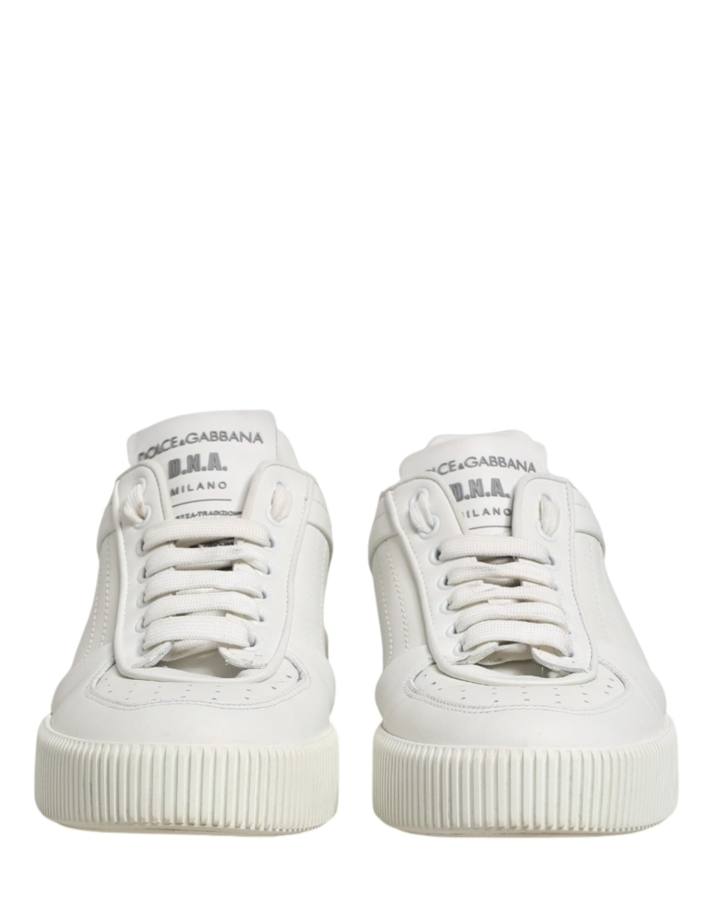 Dolce & Gabbana White MIAMI Calf Low Top Men Sneakers  Men's Shoes (Pre-Owned)