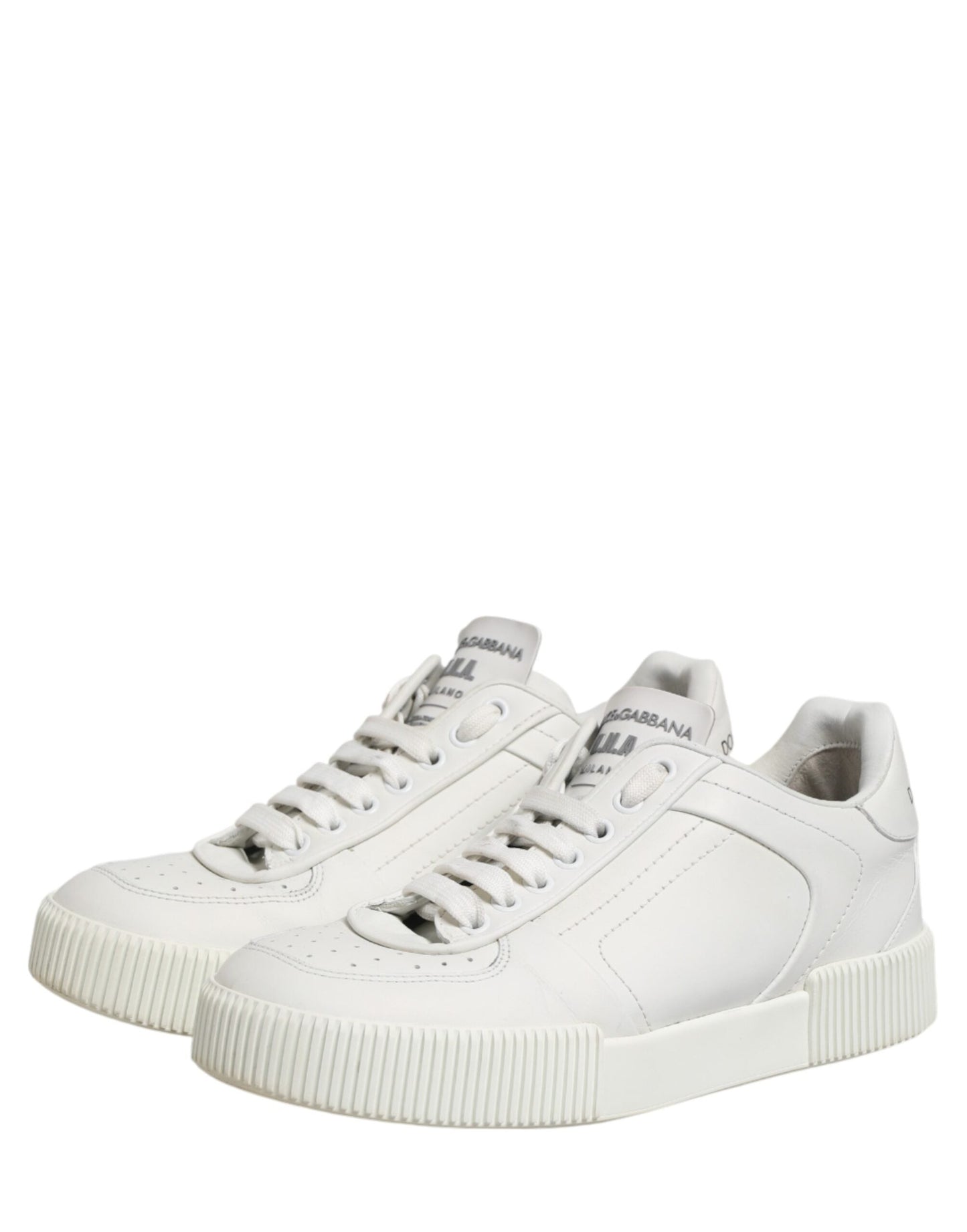 Dolce & Gabbana White MIAMI Calf Low Top Men Sneakers  Men's Shoes (Pre-Owned)