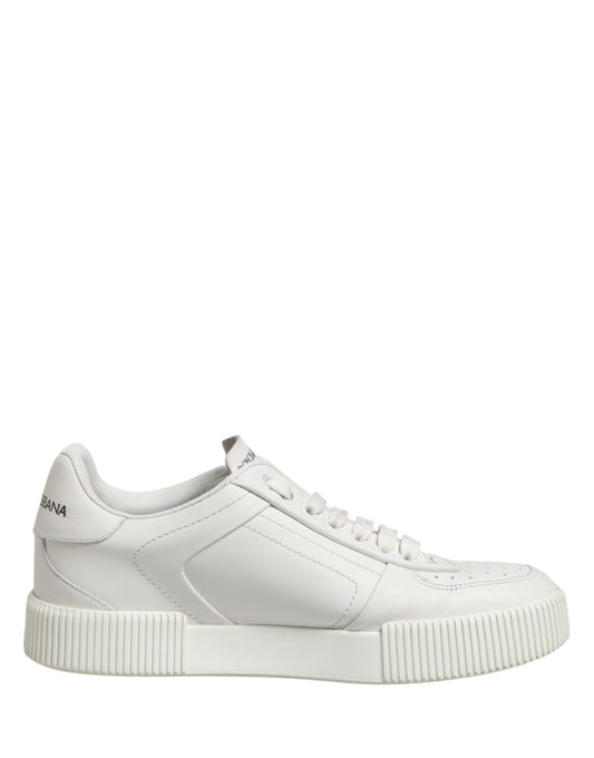 Dolce & Gabbana White MIAMI Calf Low Top Men Sneakers  Men's Shoes (Pre-Owned)