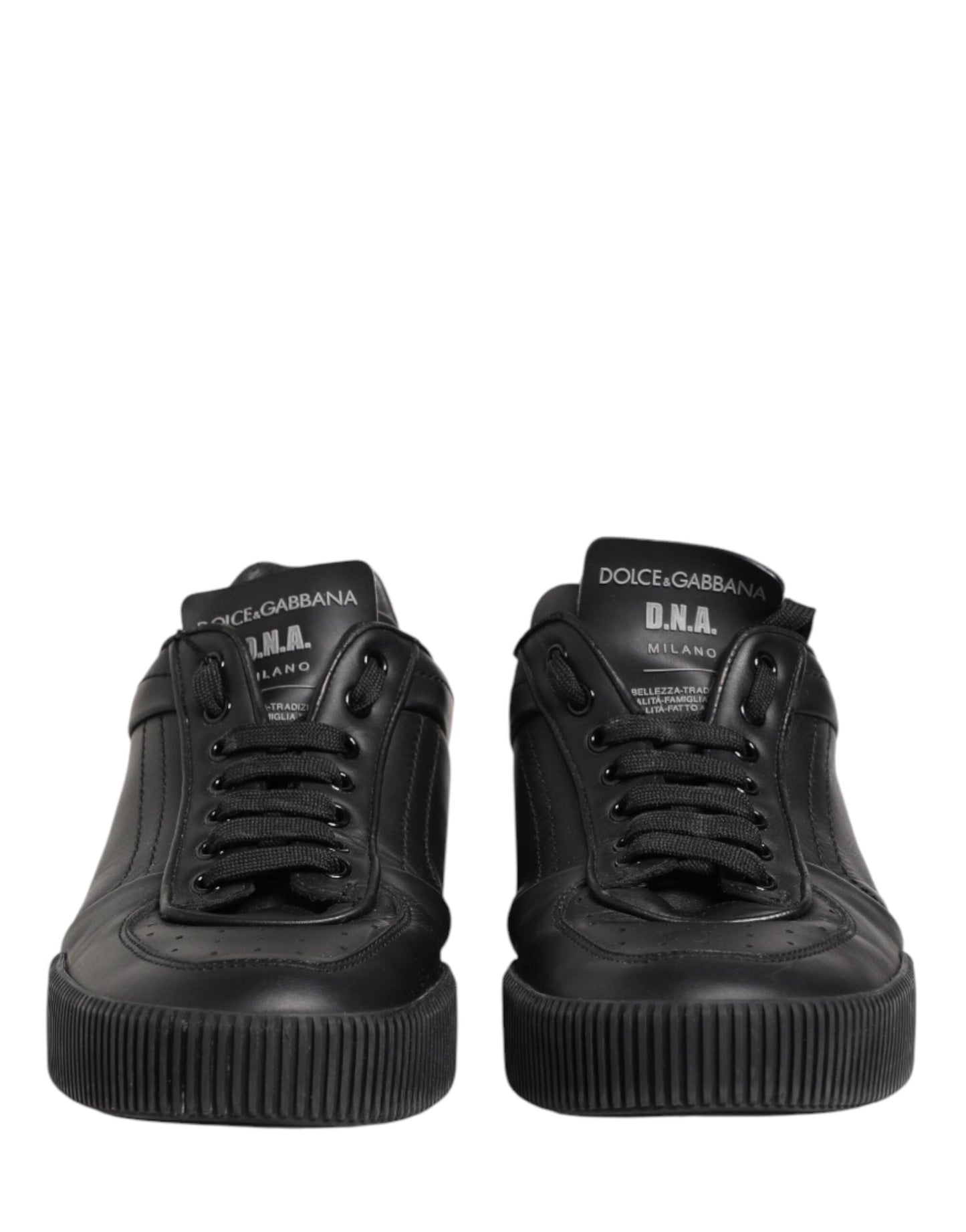 Dolce & Gabbana Black MIAMI Calf Low Top Men Sneakers  Men's Shoes (Pre-Owned)