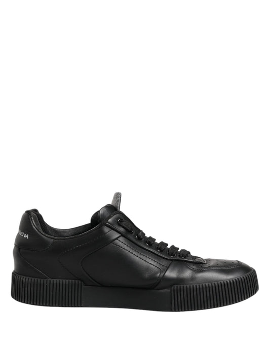 Dolce & Gabbana Black MIAMI Calf Low Top Men Sneakers  Men's Shoes (Pre-Owned)