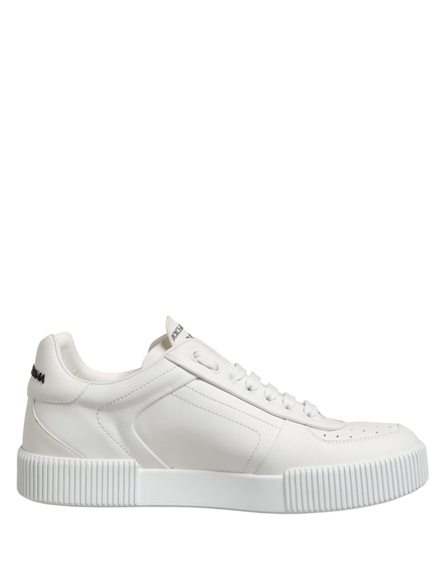 Dolce & Gabbana MIAMI Calf Low Top Men Sneakers  Men's White