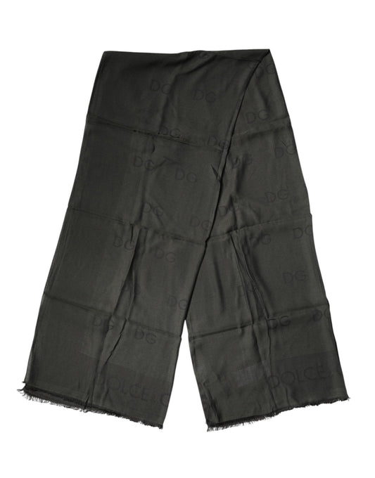 Dolce & Gabbana Black Modal Neck Wrap Men Shawl Men Men's Scarf