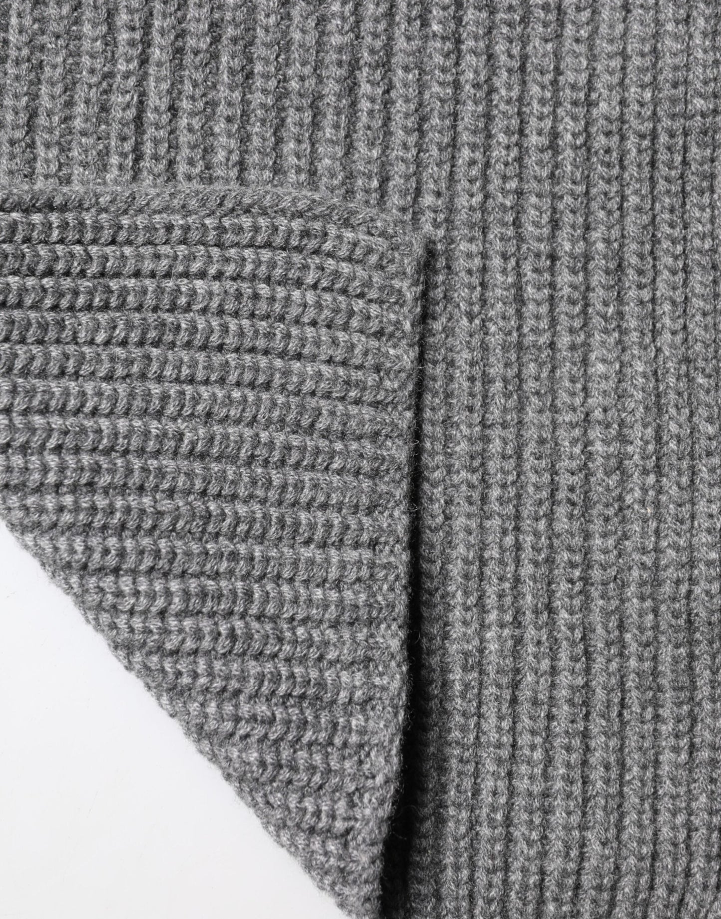 Dolce & Gabbana Gray Cashmere Knit Neck Wrap Shawl Men's Scarf