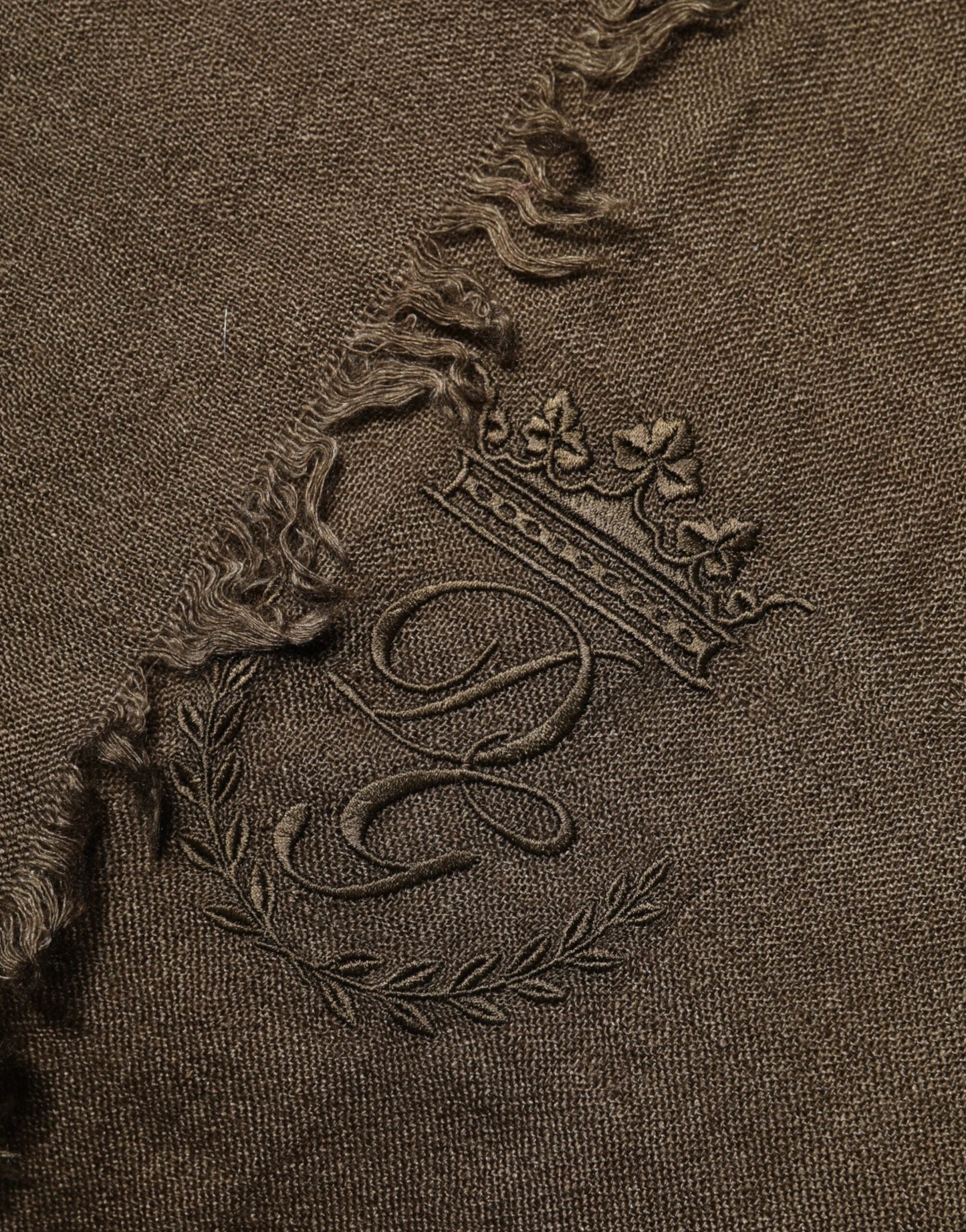 Dolce & Gabbana Brown Cashmere Knit Neck Wrap Shawl  Men's Scarf (Pre-Owned)