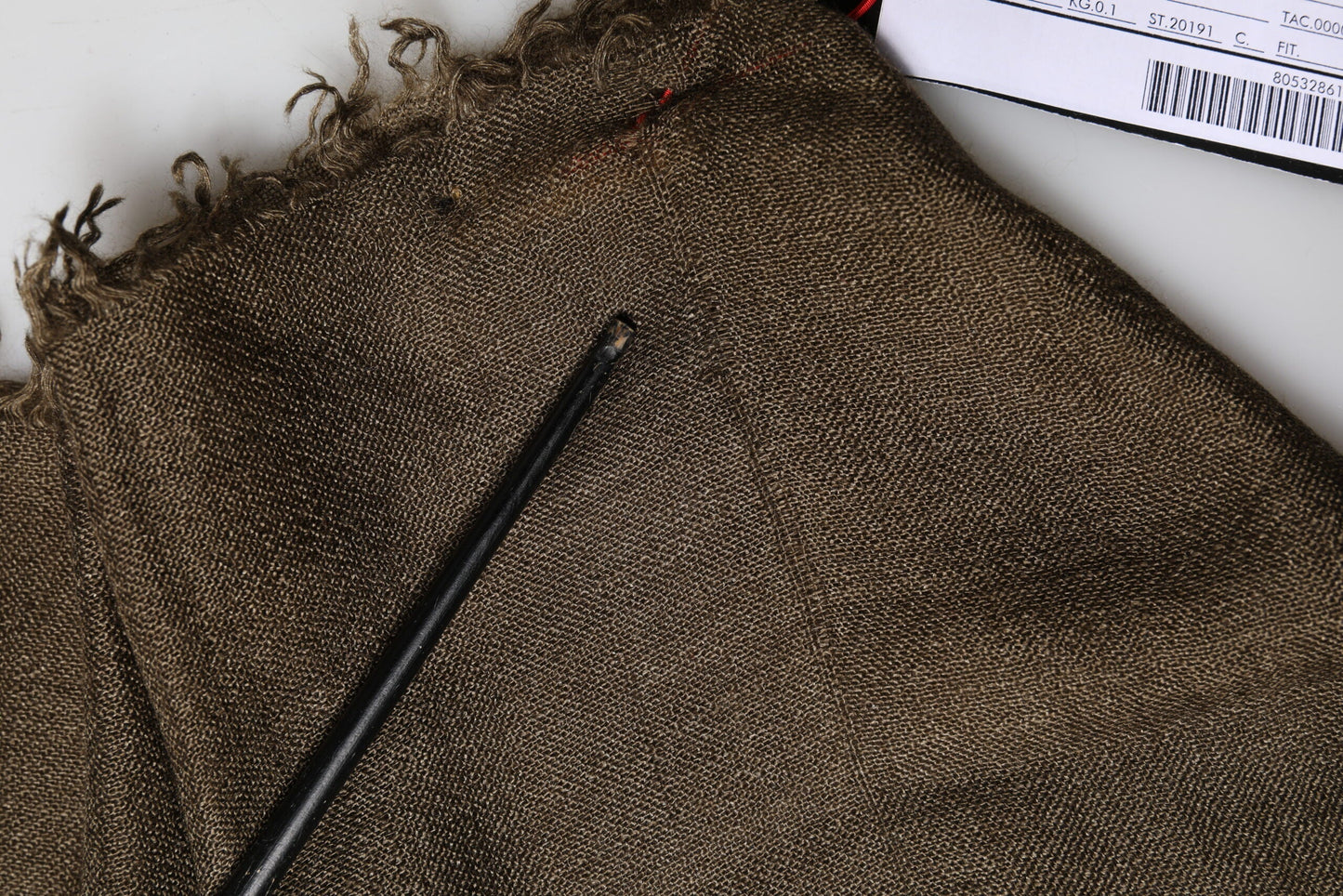 Dolce & Gabbana Brown Cashmere Knit Neck Wrap Shawl  Men's Scarf (Pre-Owned)