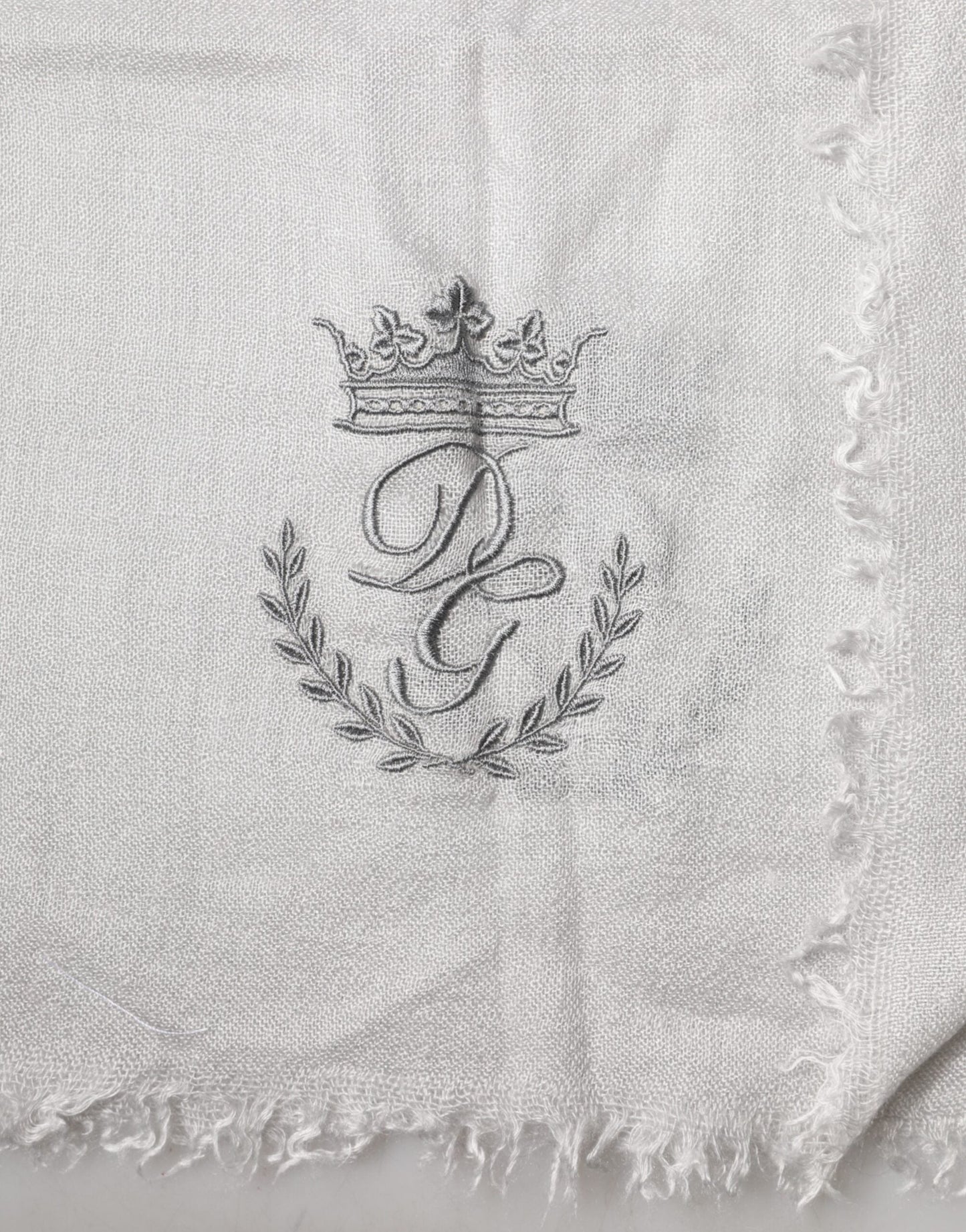 Dolce & Gabbana Gray Cashmere Knit Neck Wrap Shawl Men's Scarf (Pre-Owned)