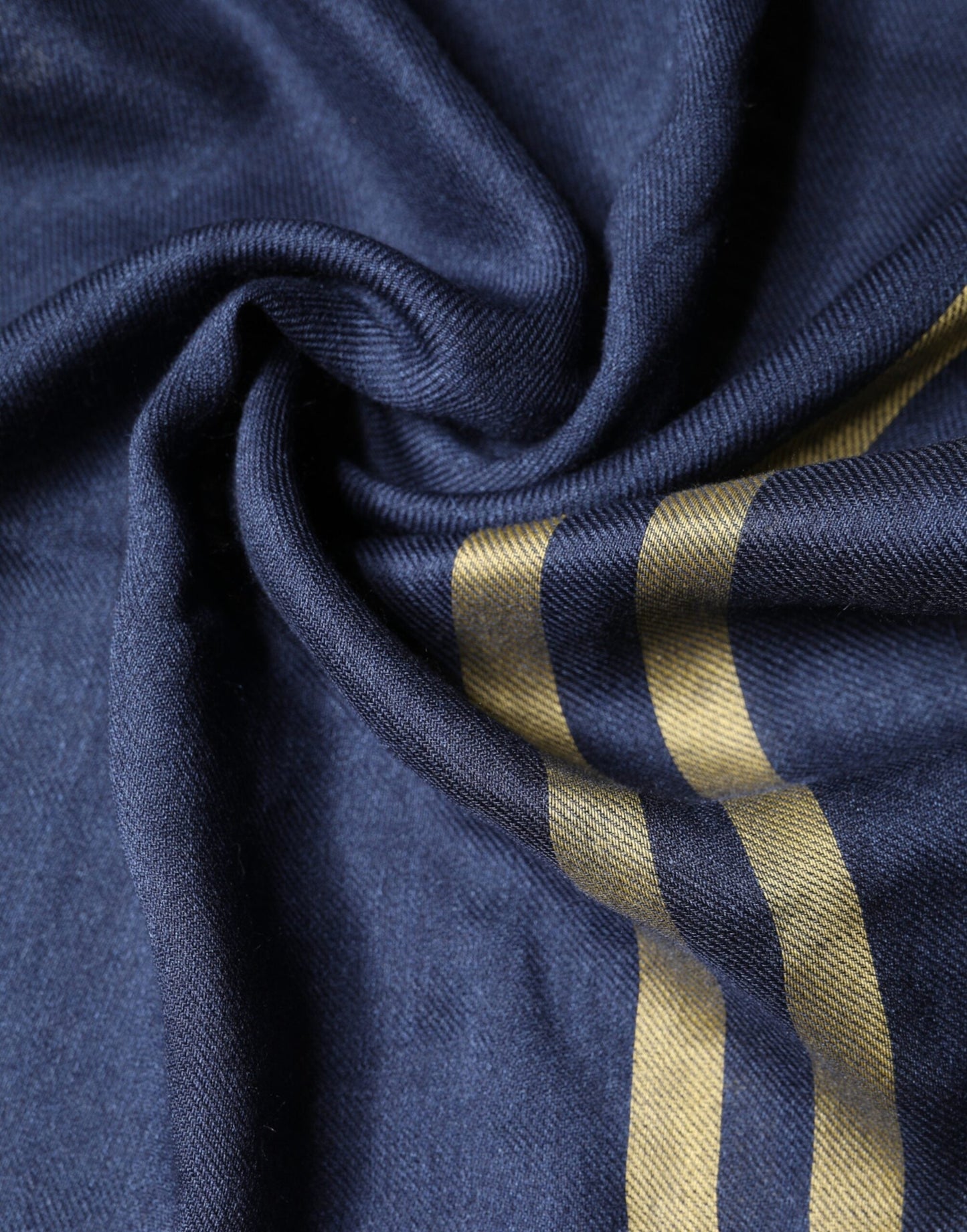 Dolce & Gabbana Blue Cashmere Neck Wrap Shawl Fringes Men's Scarf (Pre-Owned)