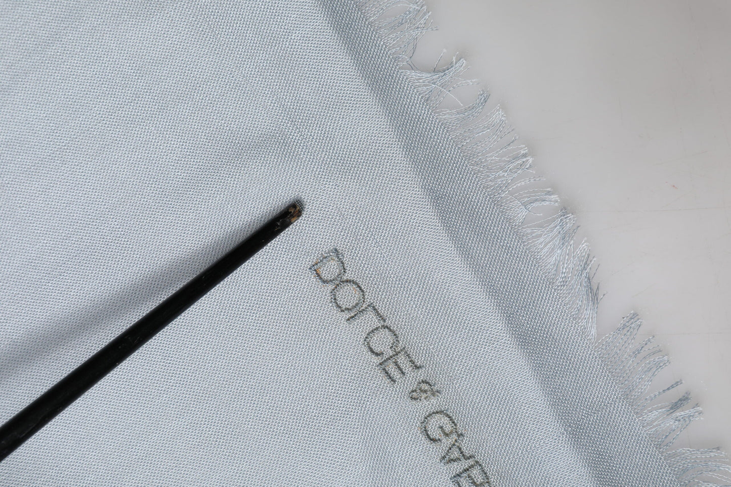 Dolce & Gabbana Light Blue Cashmere Knit Neck Wrap Women's Scarf (Pre-Owned)